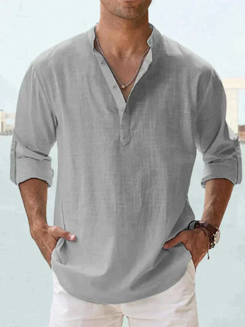 CLASSIC BREATHABLE LINEN SHIRT FOR MEN