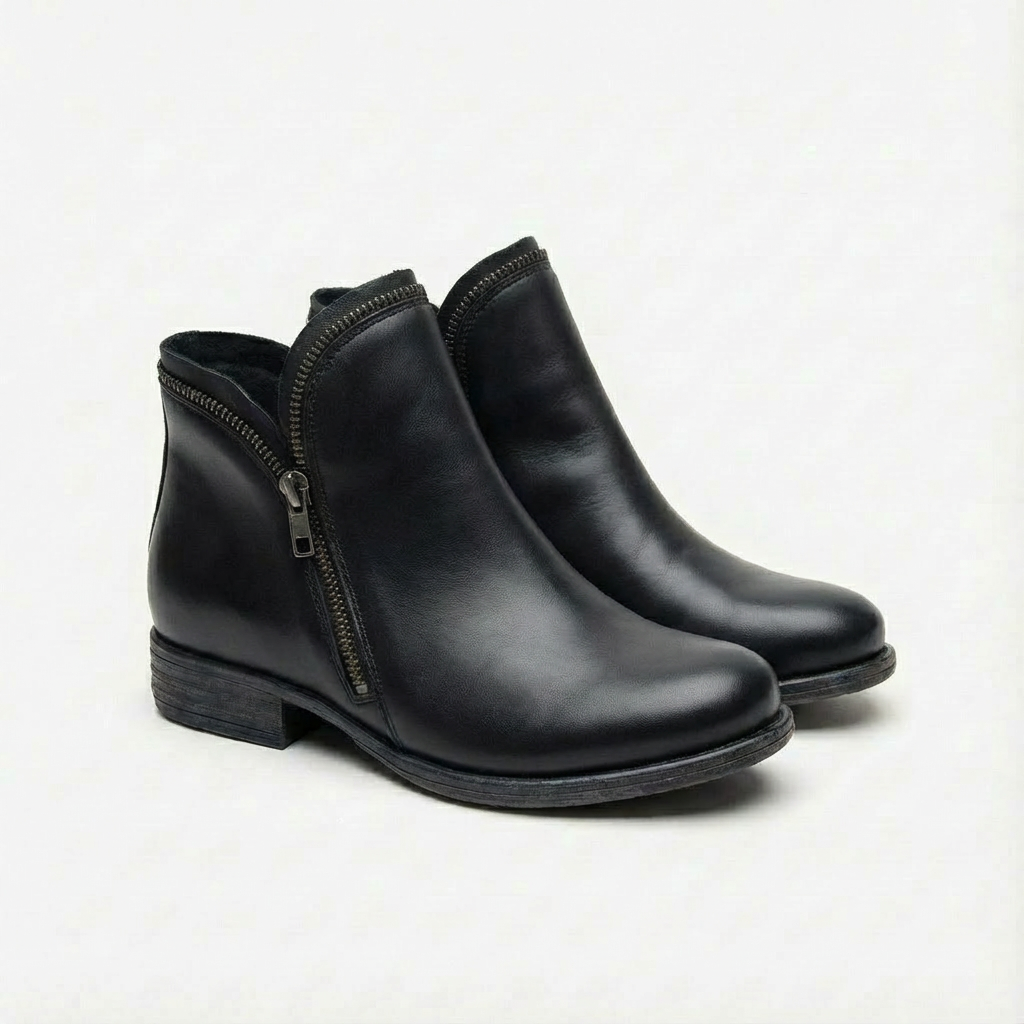 Faith | Women's Zipper Low Heel Ankle Boots
