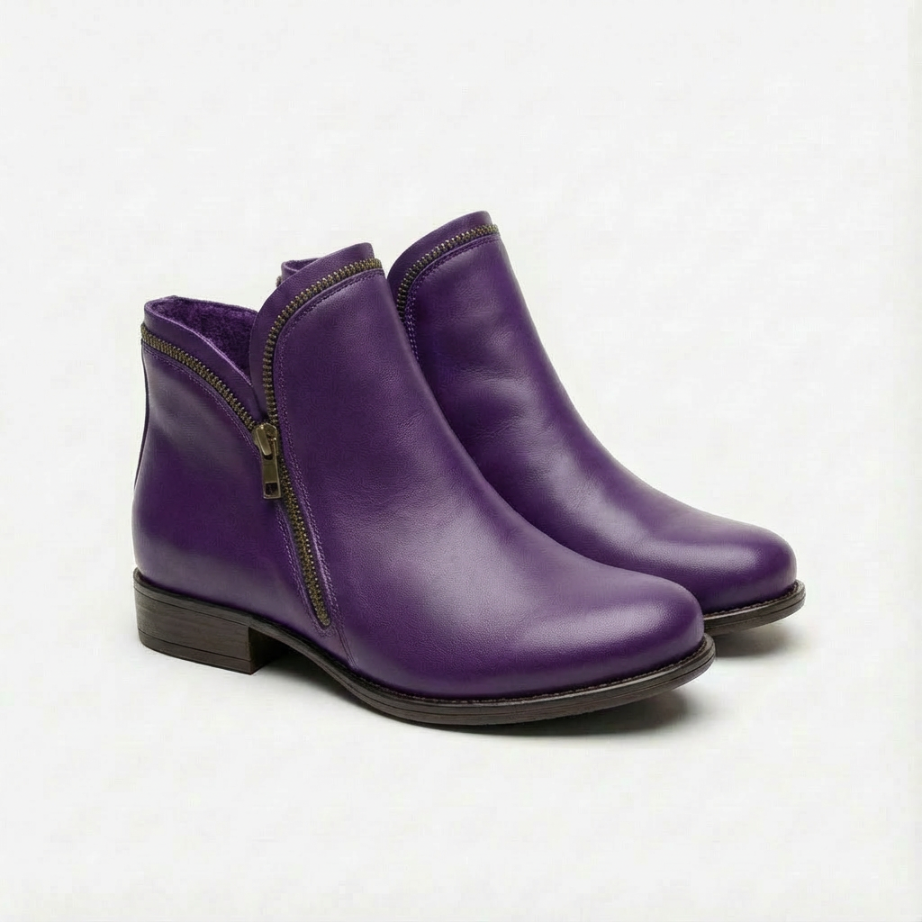 Faith | Women's Zipper Low Heel Ankle Boots
