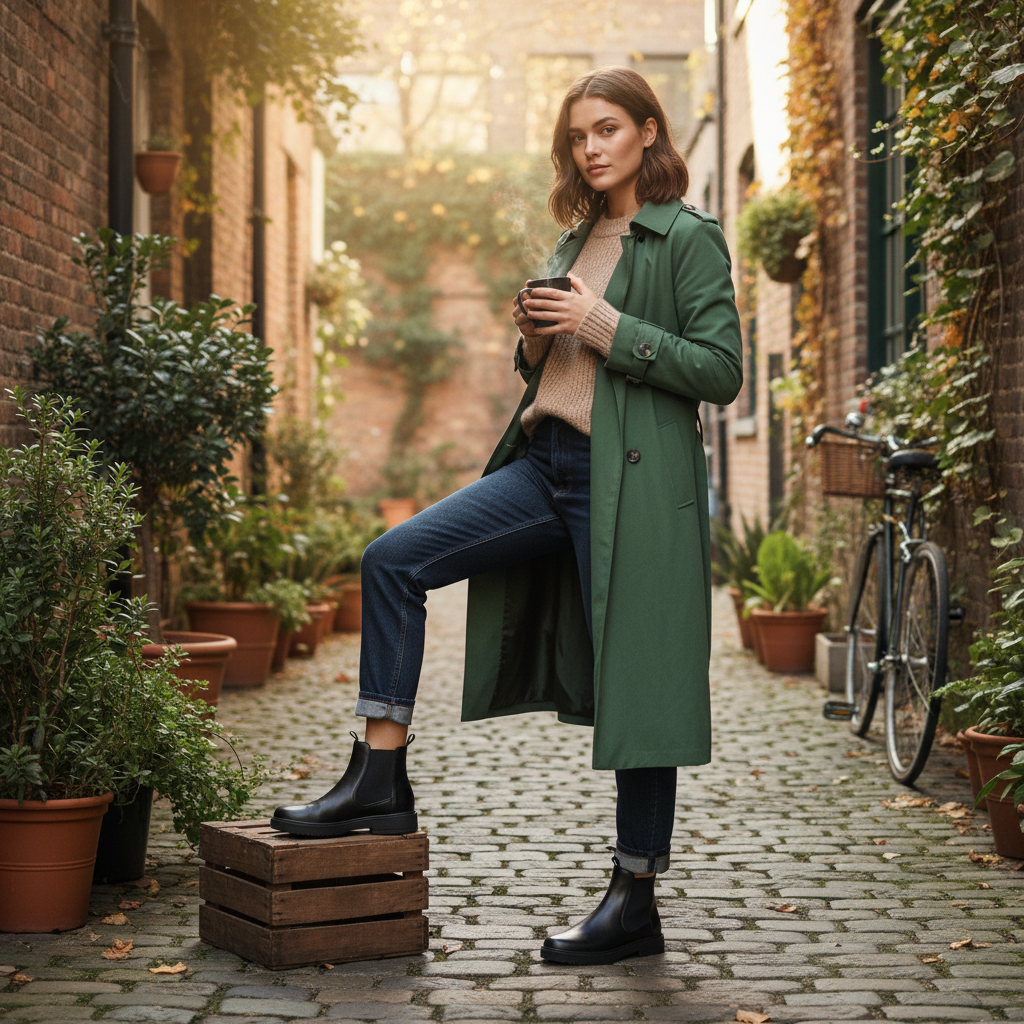 Freya | Women's Chelsea Boots With Chunky Sole And Elastic Panels | Timeless