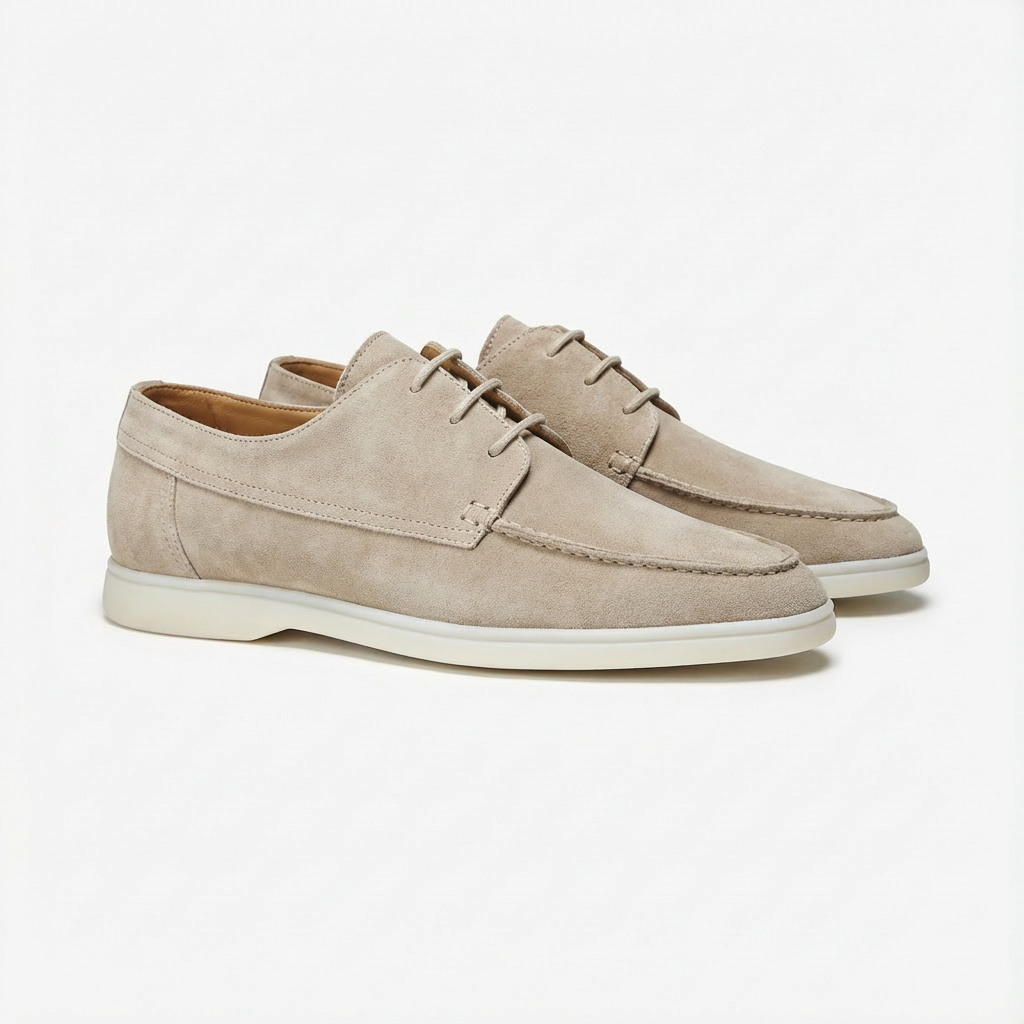 George | Men's Boat Shoes With Lace-Up Design And Low Profile | Coastal