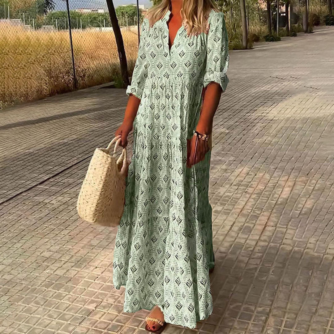 WOMEN'S BOHO MAXI BOHO DRESS