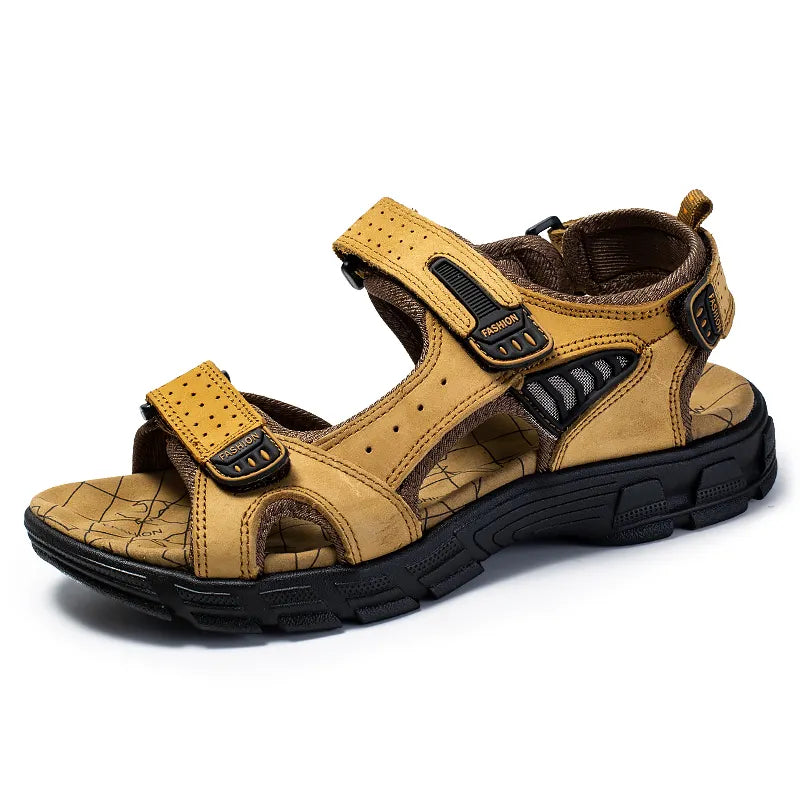 Men's Casual Walking Sandals With Velcro Straps