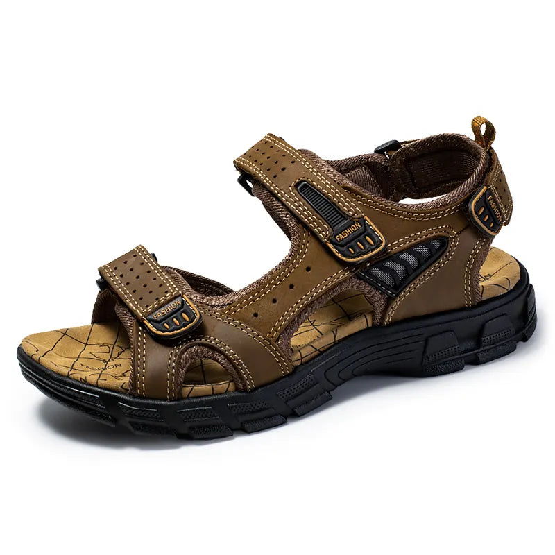 Men's Casual Walking Sandals With Velcro Straps