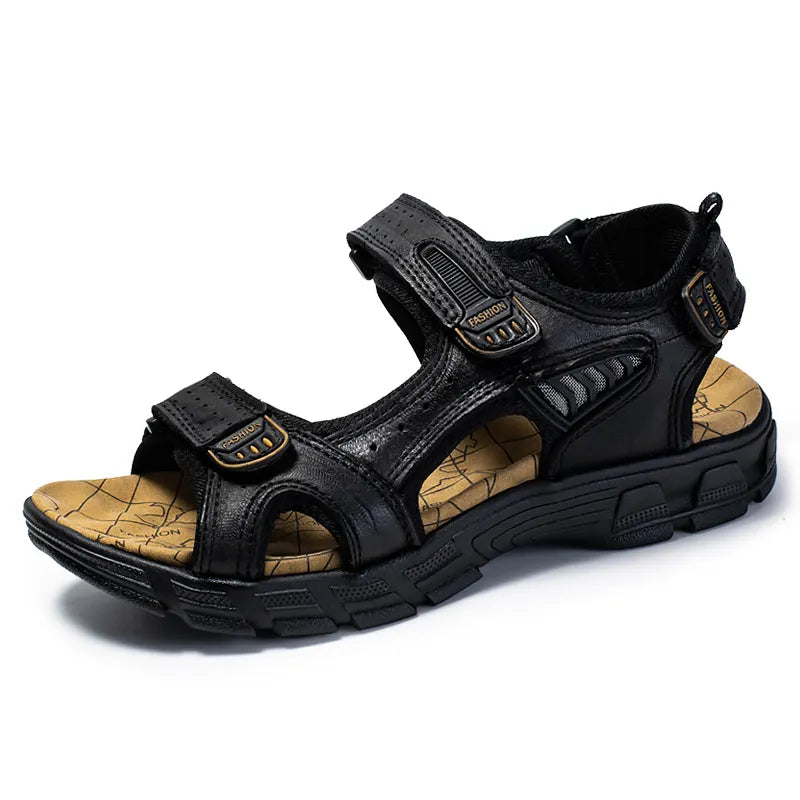 Men's Casual Walking Sandals With Velcro Straps