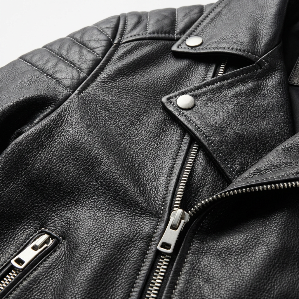 Harry | Men's Biker Jacket With Asymmetric Zip And Multiple Pockets | Edgy