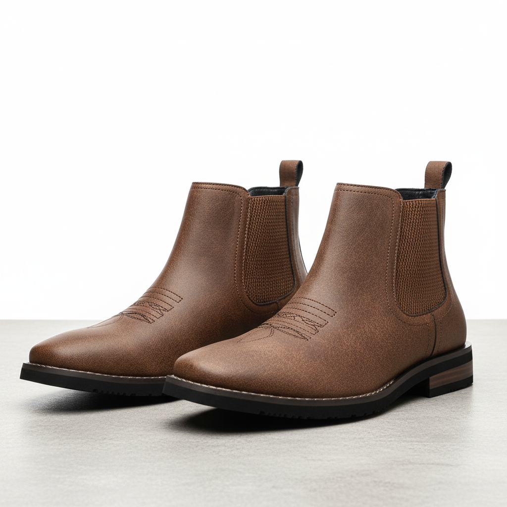 Harry | Men's Chelsea Boots With Elastic Panels And Pull Tab | Vintage