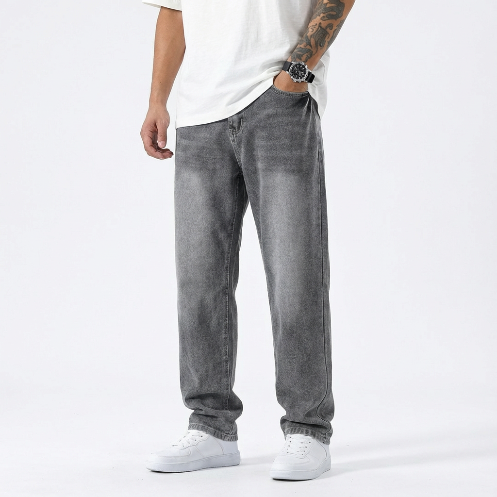 Harry | Men's Comfort Fit Jeans With Washed Finish And Straight Cut | Everyday