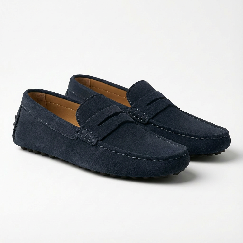 Harry | Men's Driving Loafers With Penny Strap And Low Profile | Smart