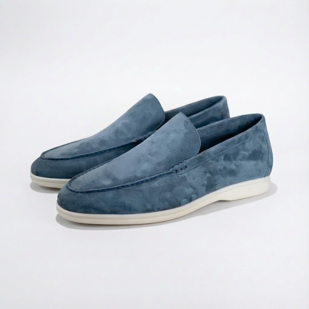 Harry | Men's Loafers With Slip-On Design And Contrast Sole | Laid-Back