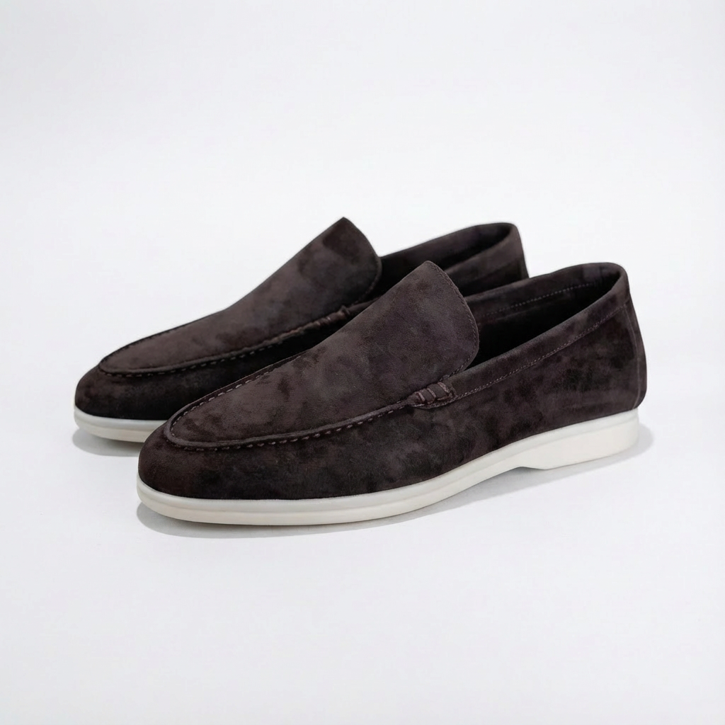 Harry | Men's Loafers With Slip-On Design And Contrast Sole | Laid-Back