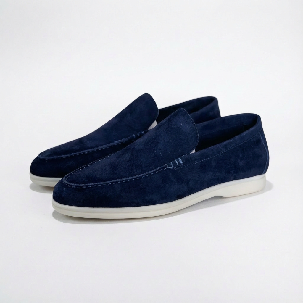 Harry | Men's Loafers With Slip-On Design And Contrast Sole | Laid-Back