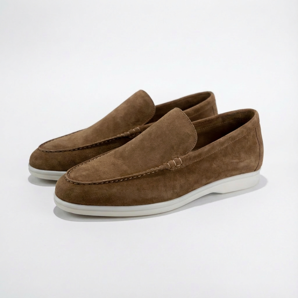 Harry | Men's Loafers With Slip-On Design And Contrast Sole | Laid-Back