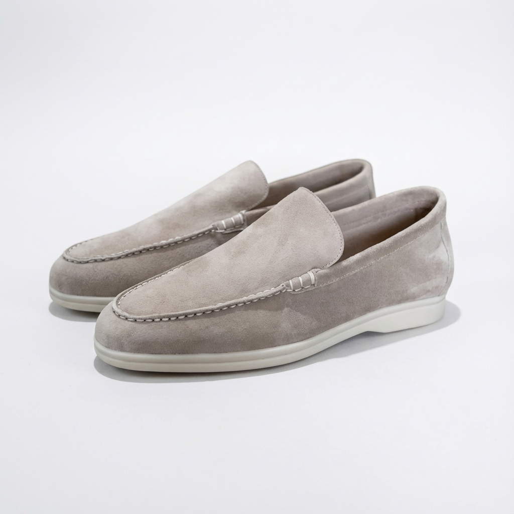 Harry | Men's Loafers With Slip-On Design And Contrast Sole | Laid-Back