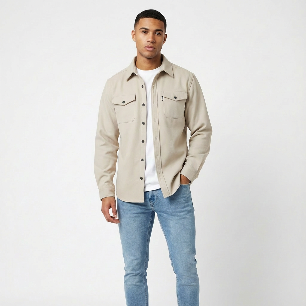 Harry | Men's Overshirt With Chest Pockets And Button-Up Design | Laid-Back