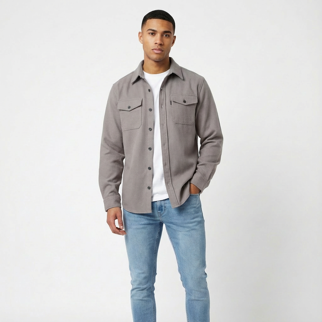 Harry | Men's Overshirt With Chest Pockets And Button-Up Design | Laid-Back