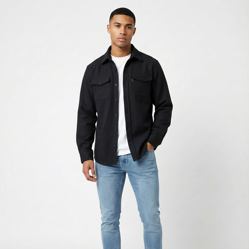 Harry | Men's Overshirt With Chest Pockets And Button-Up Design | Laid-Back