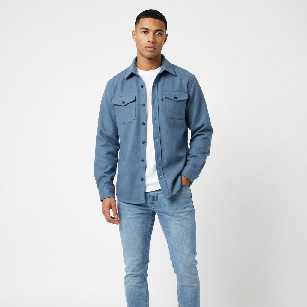 Harry | Men's Overshirt With Chest Pockets And Button-Up Design | Laid-Back