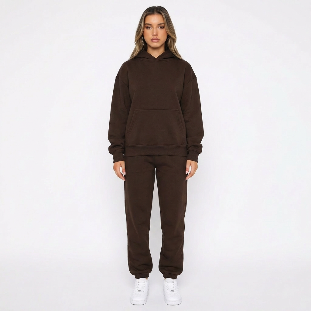 Isla | Women's Loungewear Set With Hooded Top And Tapered Joggers | Relaxed