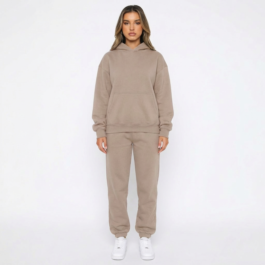 Isla | Women's Loungewear Set With Hooded Top And Tapered Joggers | Relaxed