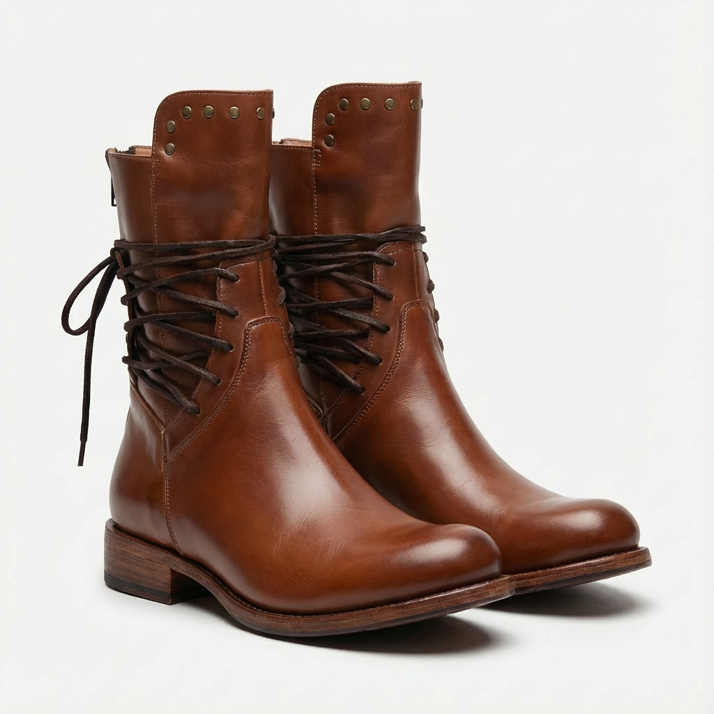 Jamie | Women's Lace-Up Mid-Calf Combat Boots