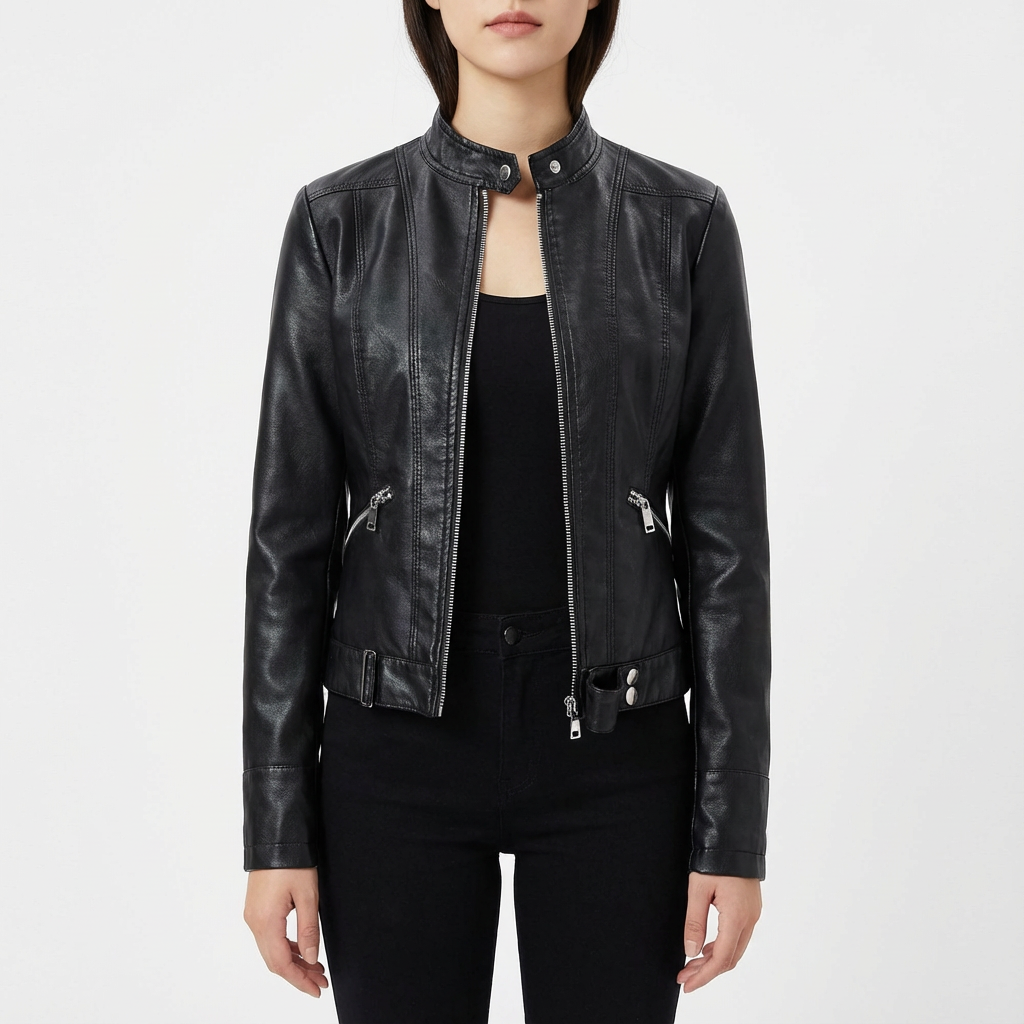 Janet | Women's Slim Fit Biker Jacket