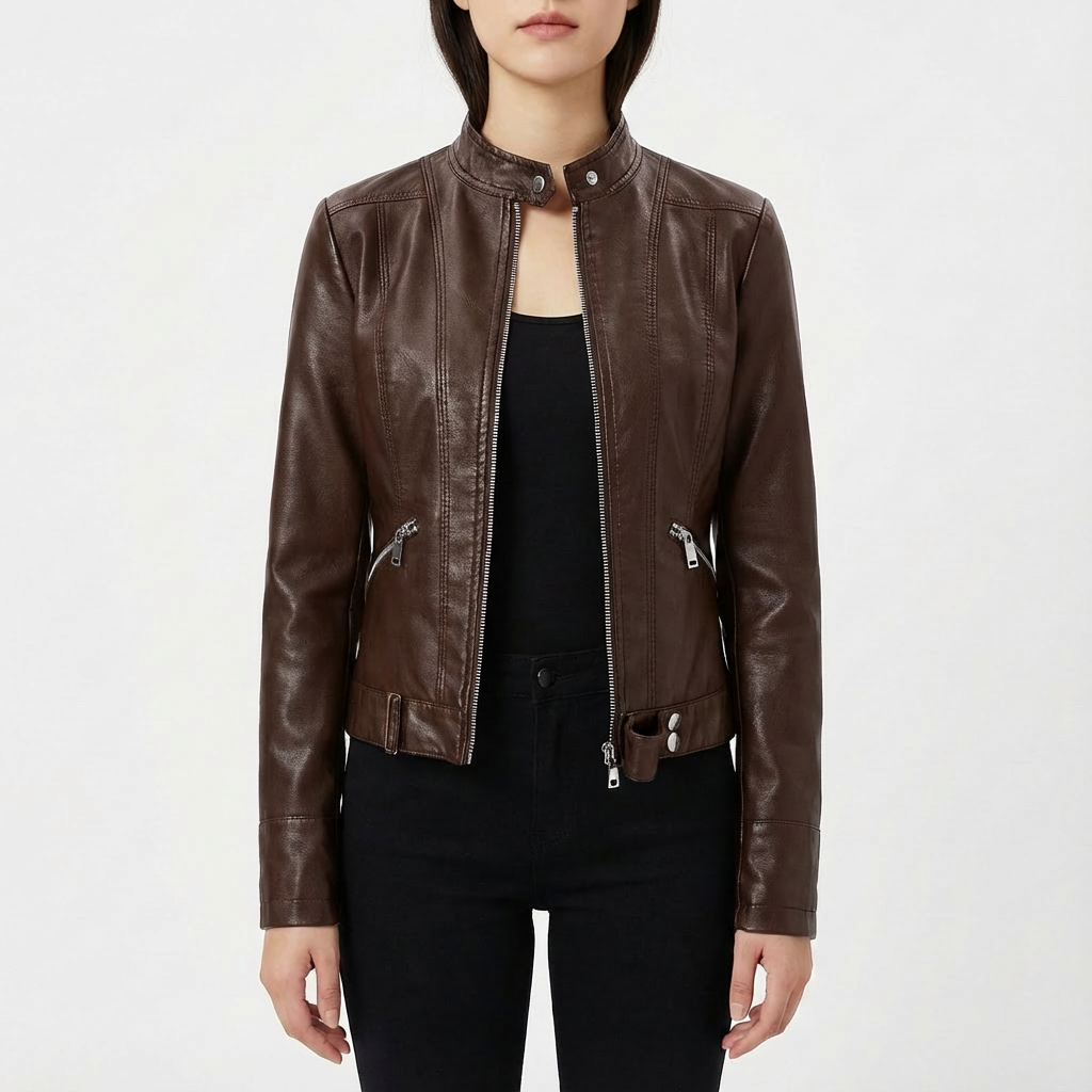 Janet | Women's Slim Fit Biker Jacket
