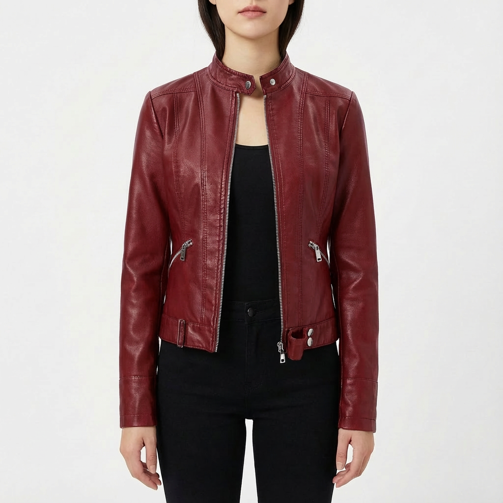 Janet | Women's Slim Fit Biker Jacket