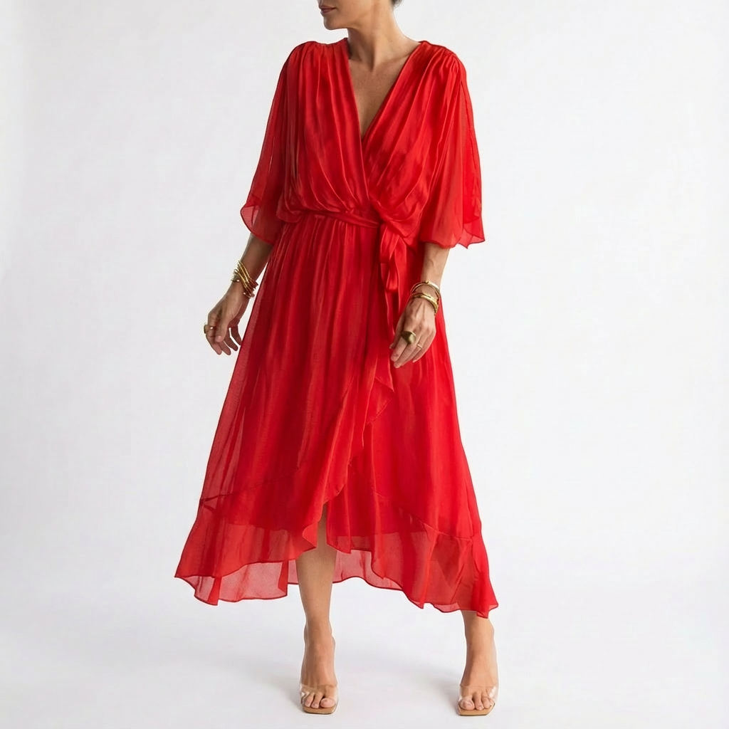 Jemma | Women's Wrap Midi Dress