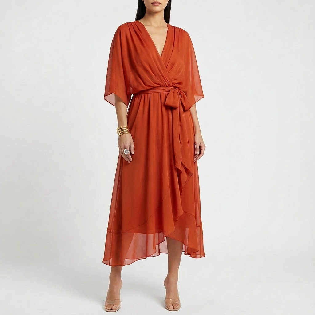 Jemma | Women's Wrap Midi Dress