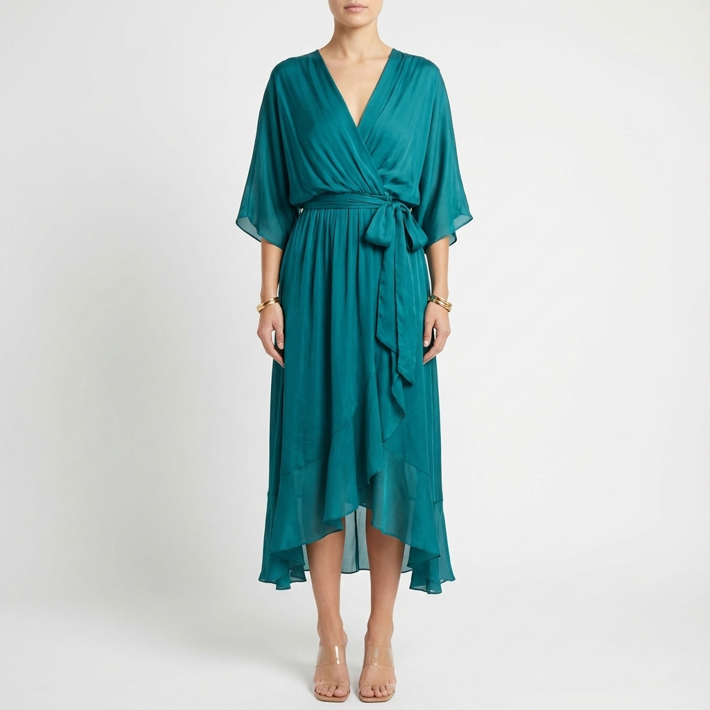 Jemma | Women's Wrap Midi Dress