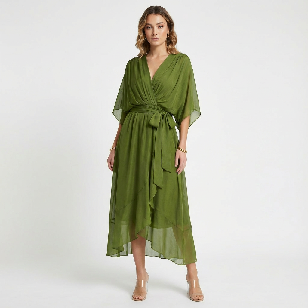 Jemma | Women's Wrap Midi Dress
