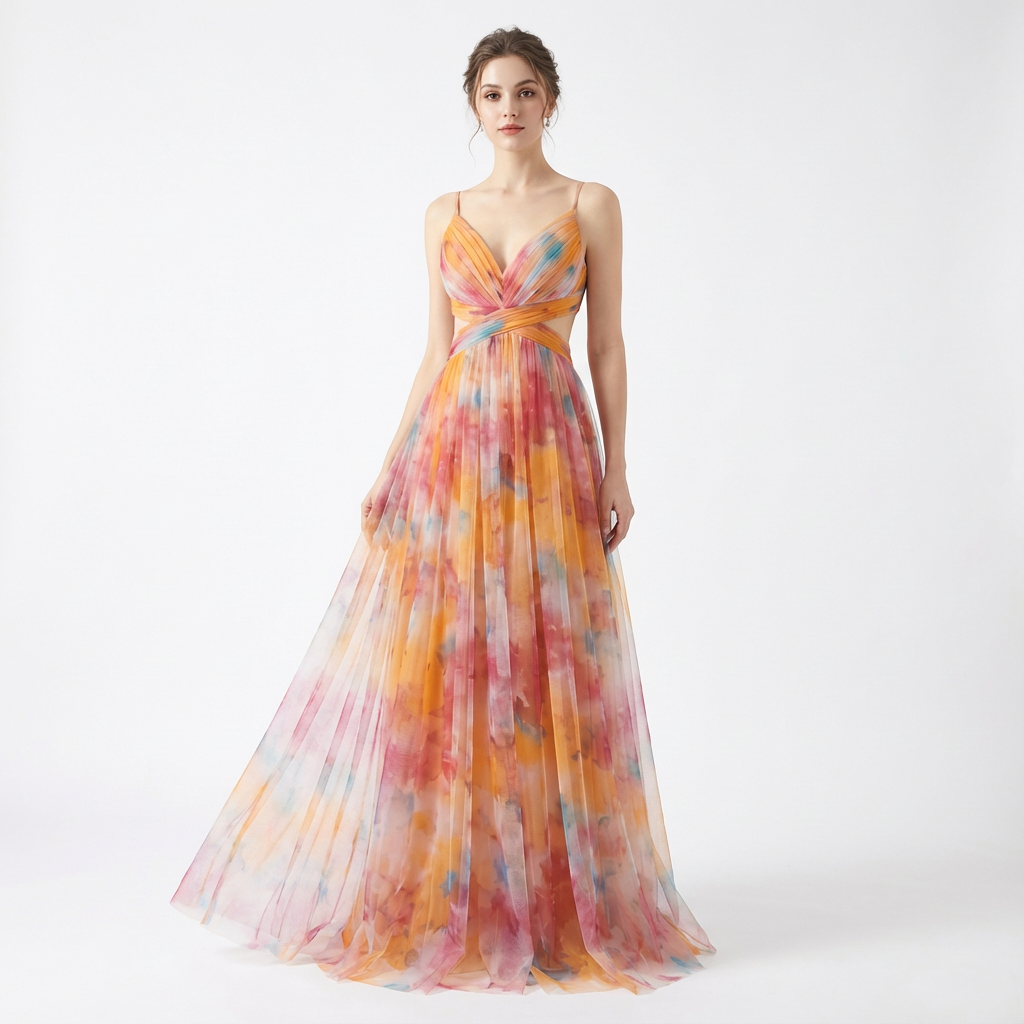 Judy | Women's Spaghetti Strap Maxi Dress