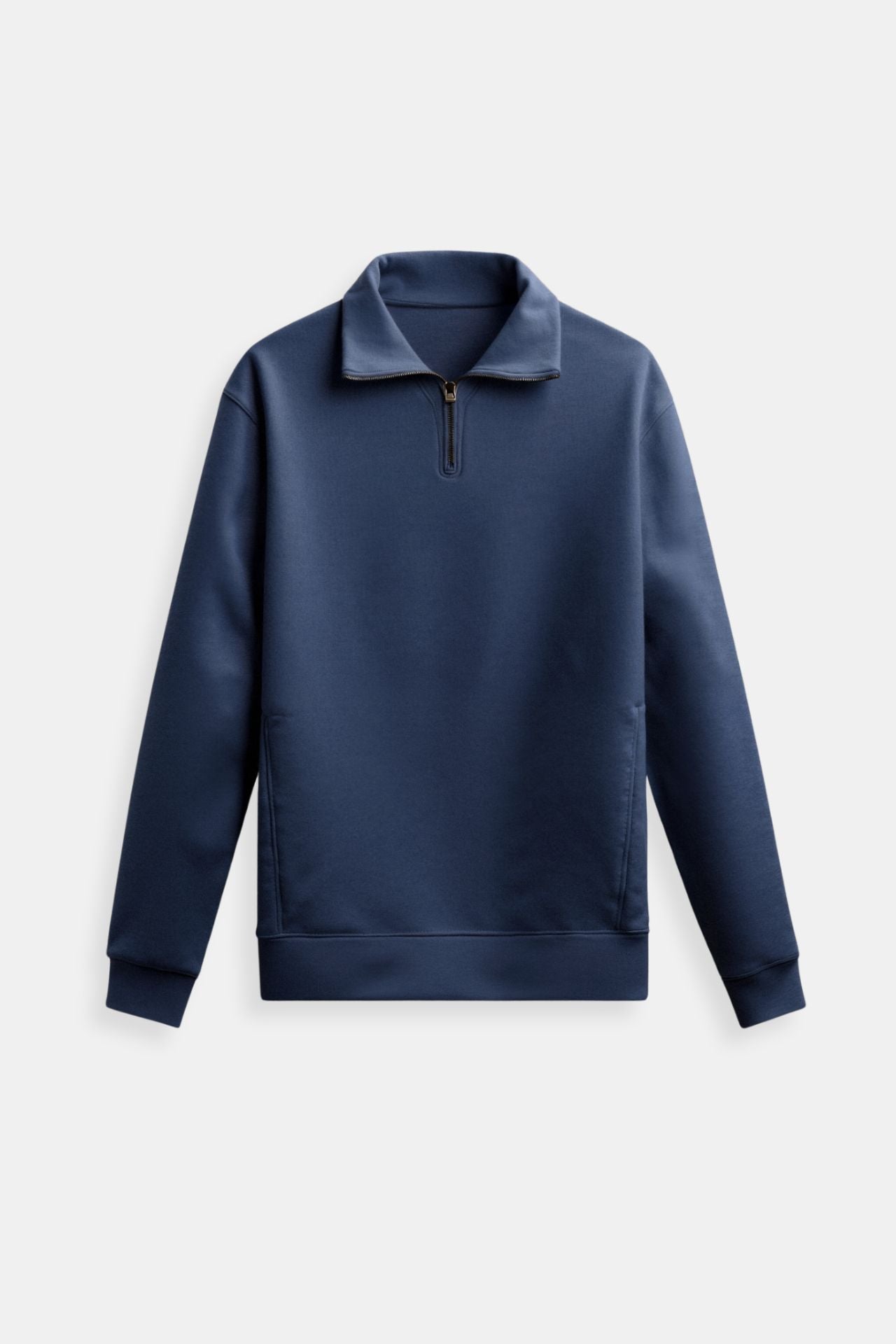 Lightweight Eco-Friendly Zip-Up Sweater High Neck