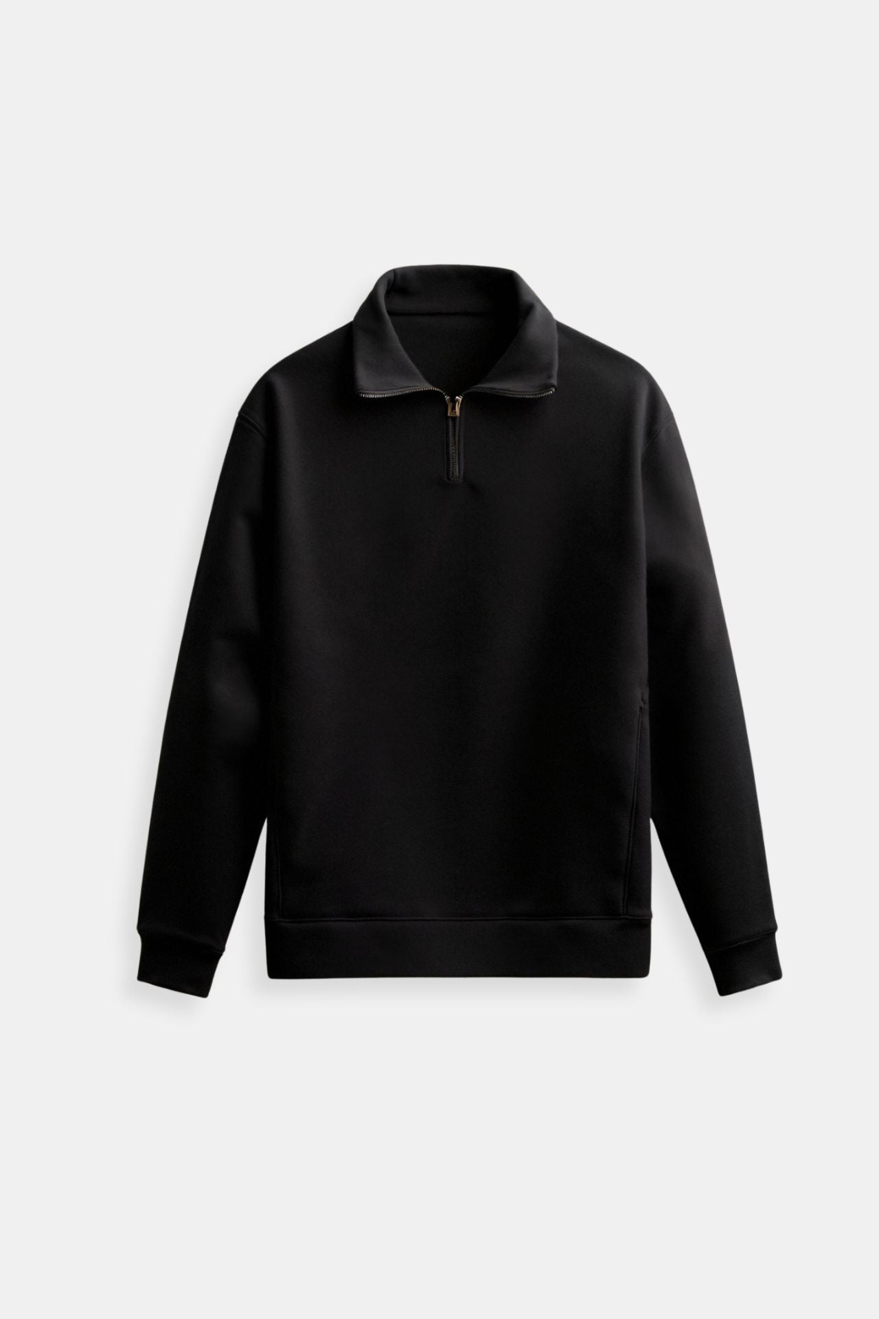 Lightweight Eco-Friendly Zip-Up Sweater High Neck