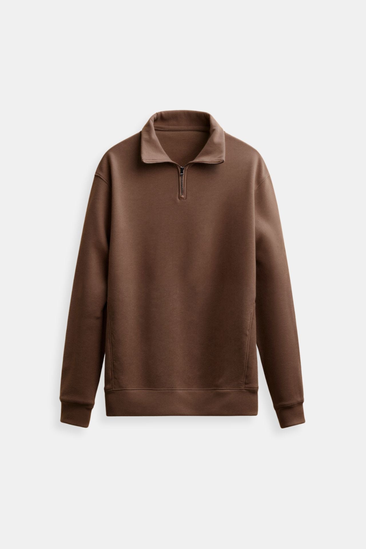 Lightweight Eco-Friendly Zip-Up Sweater High Neck