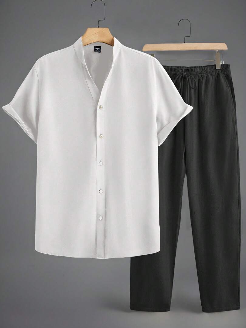 Casual Lightweight Linen Beach Set for Men
