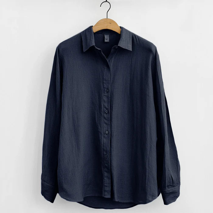 Breathable Linen Shirt with Relaxed Fit for Men