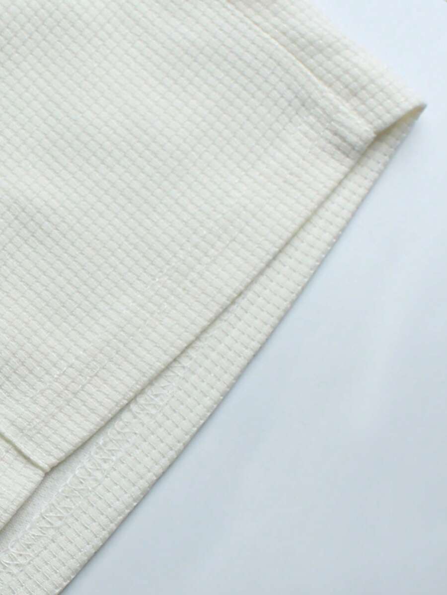 Men's Polo Shorts Set with Elastic Waistband