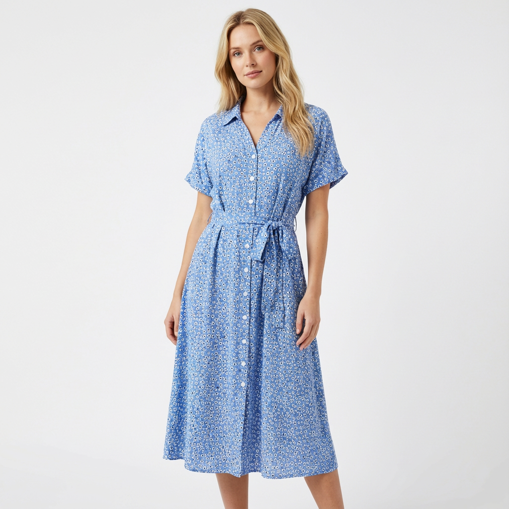 Lisa | Women's Belted Midi Dress