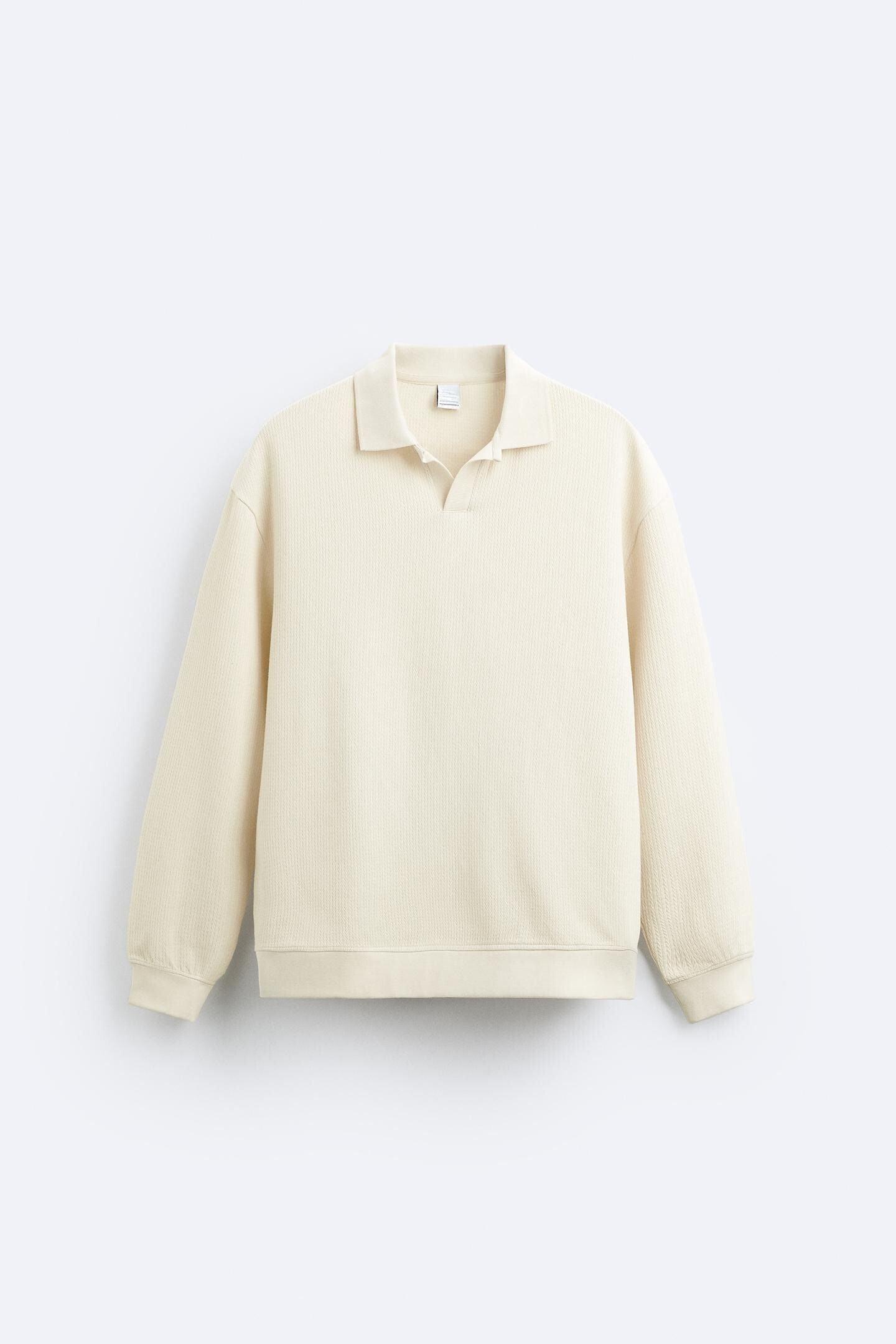 Men's Old Money Long Sleeve Cotton Polo Shirt