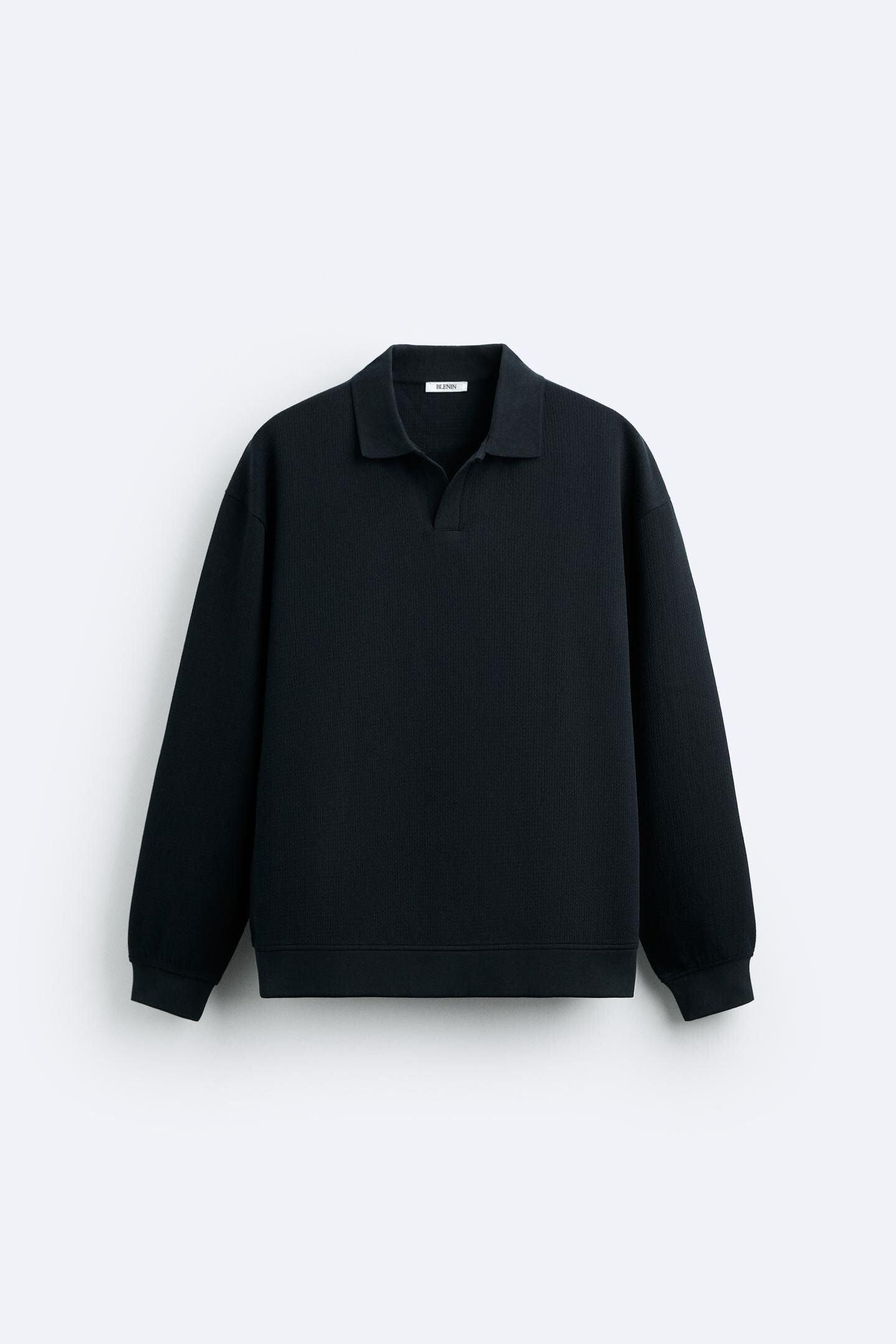 Men's Old Money Long Sleeve Cotton Polo Shirt