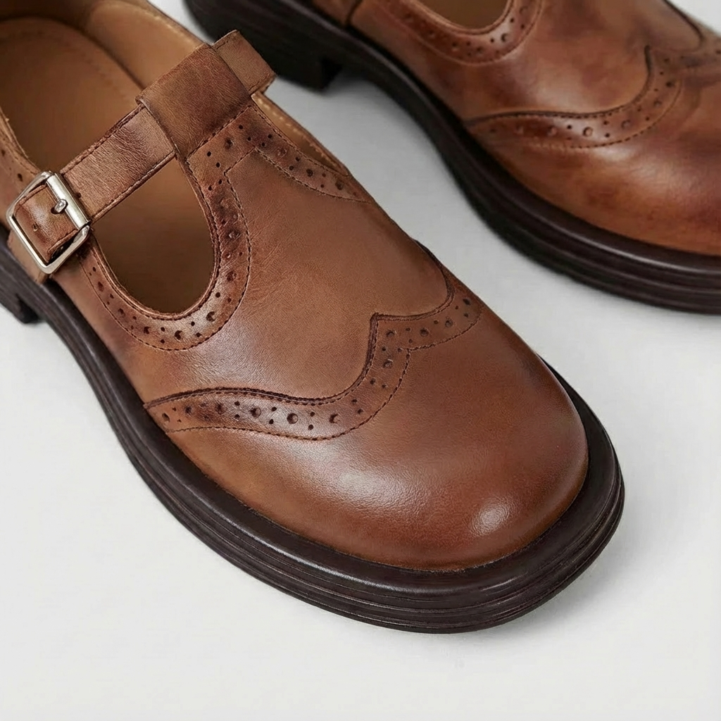 Maya | Women's Mary Jane Platform Buckle Shoes