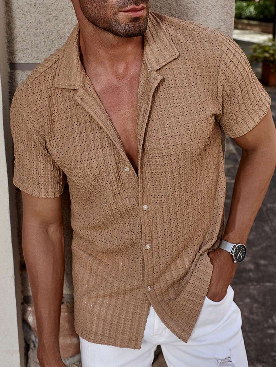Men's Short Sleeve Summer Casual Shirt