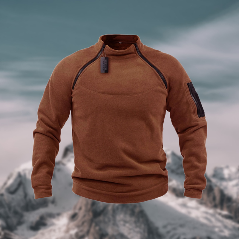 Men’s Jumper With Dual Chest Zips| Fleece