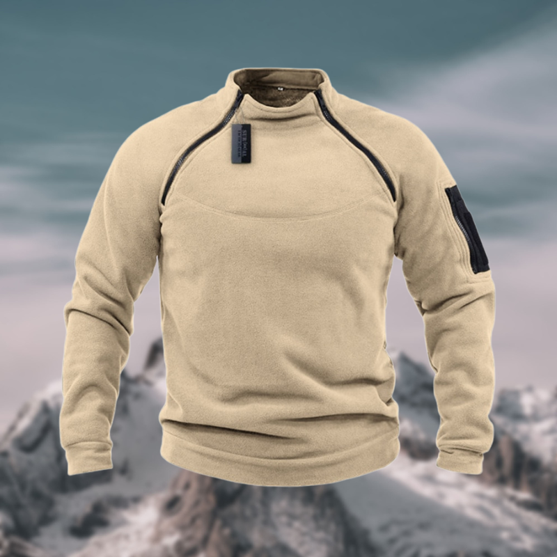 Men’s Jumper With Dual Chest Zips| Fleece
