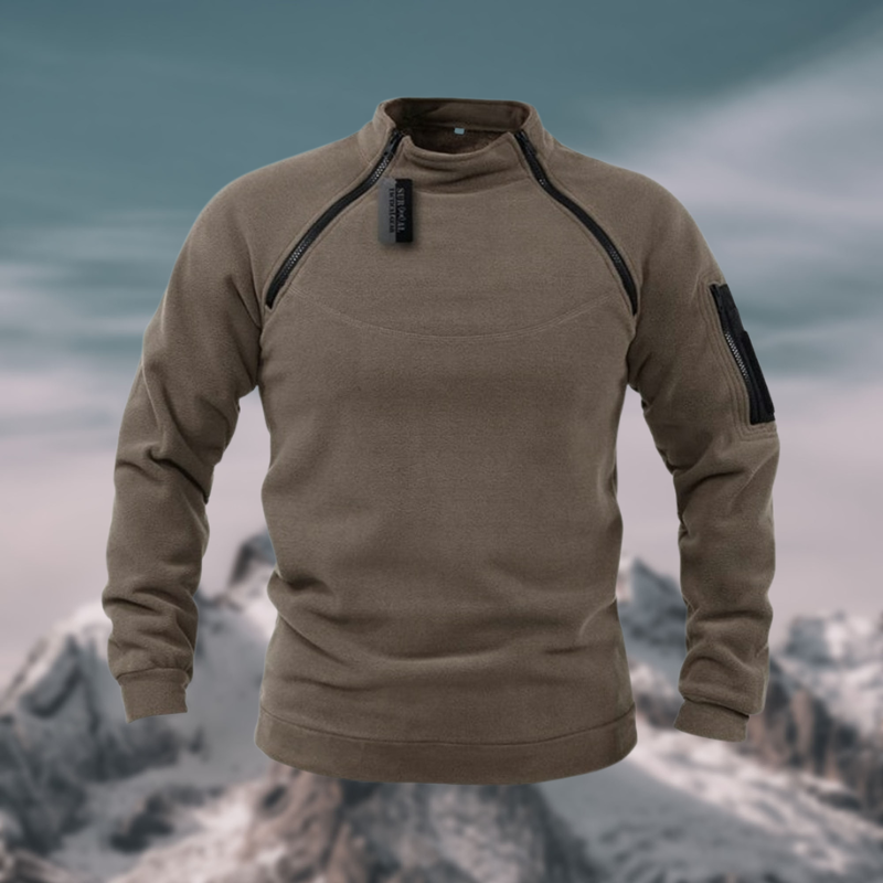 Men’s Jumper With Dual Chest Zips| Fleece