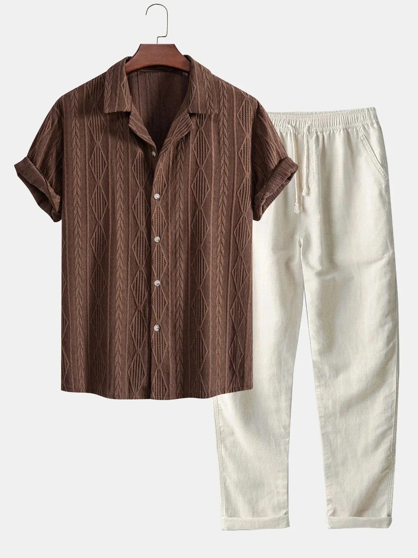 Men's Breathable Lightweight Linen Summer Set