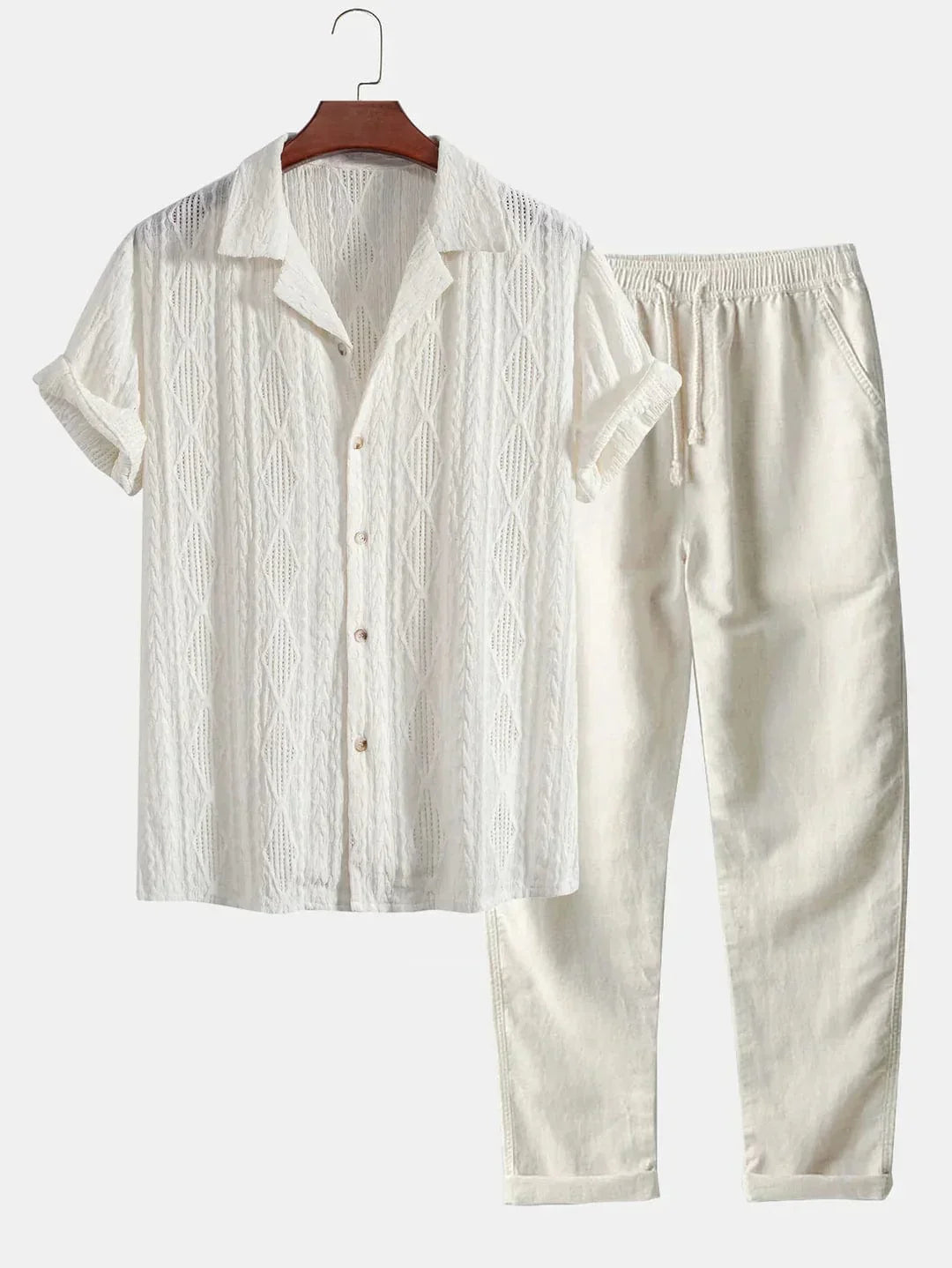Men's Breathable Lightweight Linen Summer Set