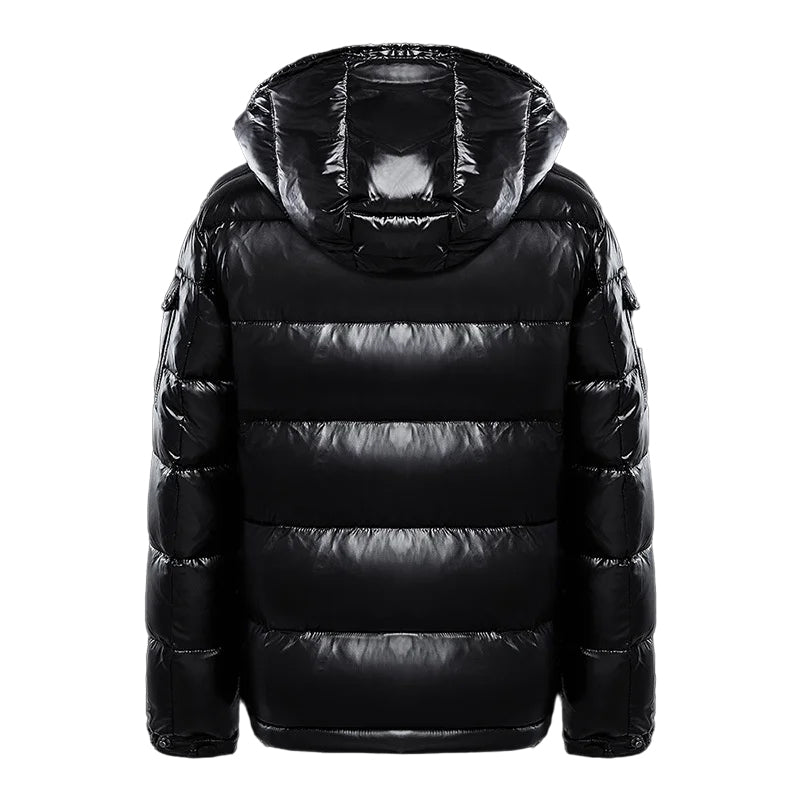 Men's Puffer Jacket With Glossy Finish | Winter